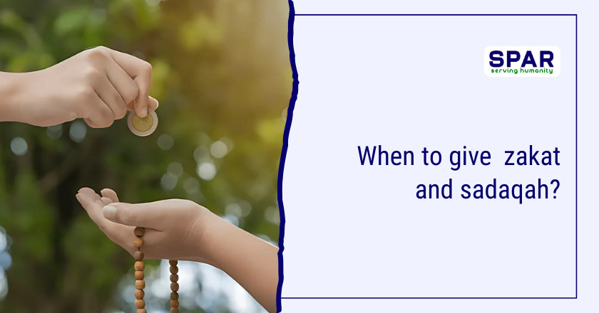 When to give zakat and sadaqah?