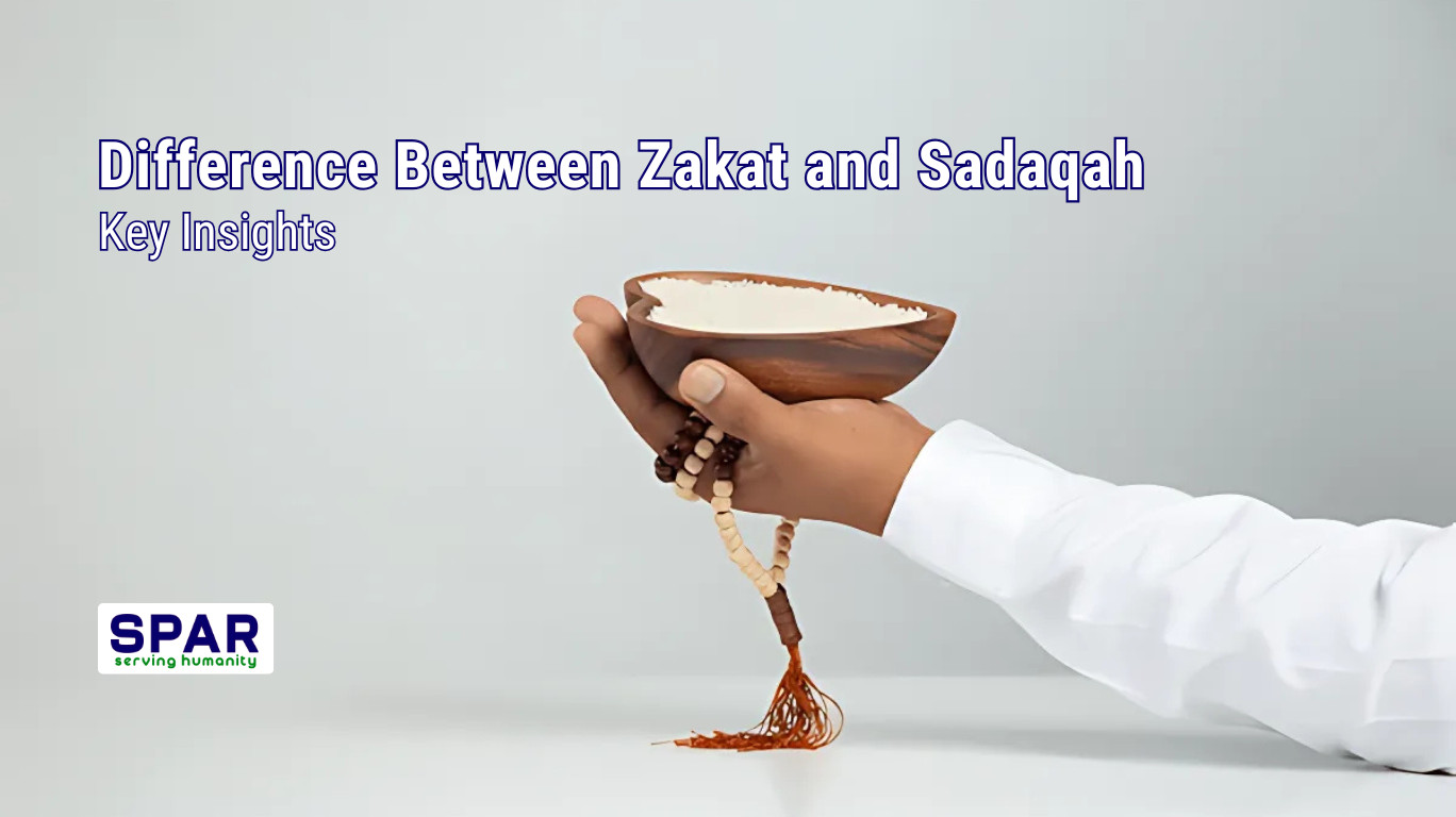 Difference between zakat and sadaqah