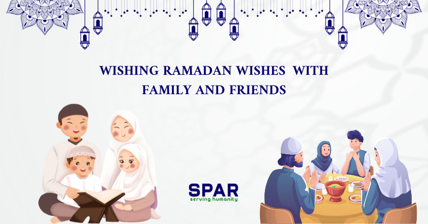 Wishing Ramadan Wishes with Family and Friends