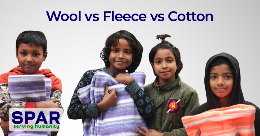 Donate Blankets to Bangladesh: What $5 Buys and Who It Saves This Winter 5 Wool vs Fleece vs Cotton